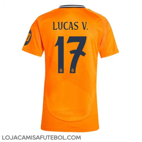 Camisa de Futebol Real Madrid Lucas Vazquez #17 Equipamento Secundário Mulheres 2024-25 Manga Curta